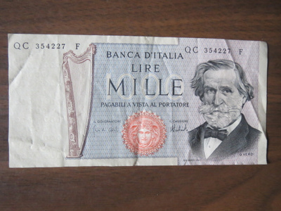 Banca d'Italia: Mille Lire