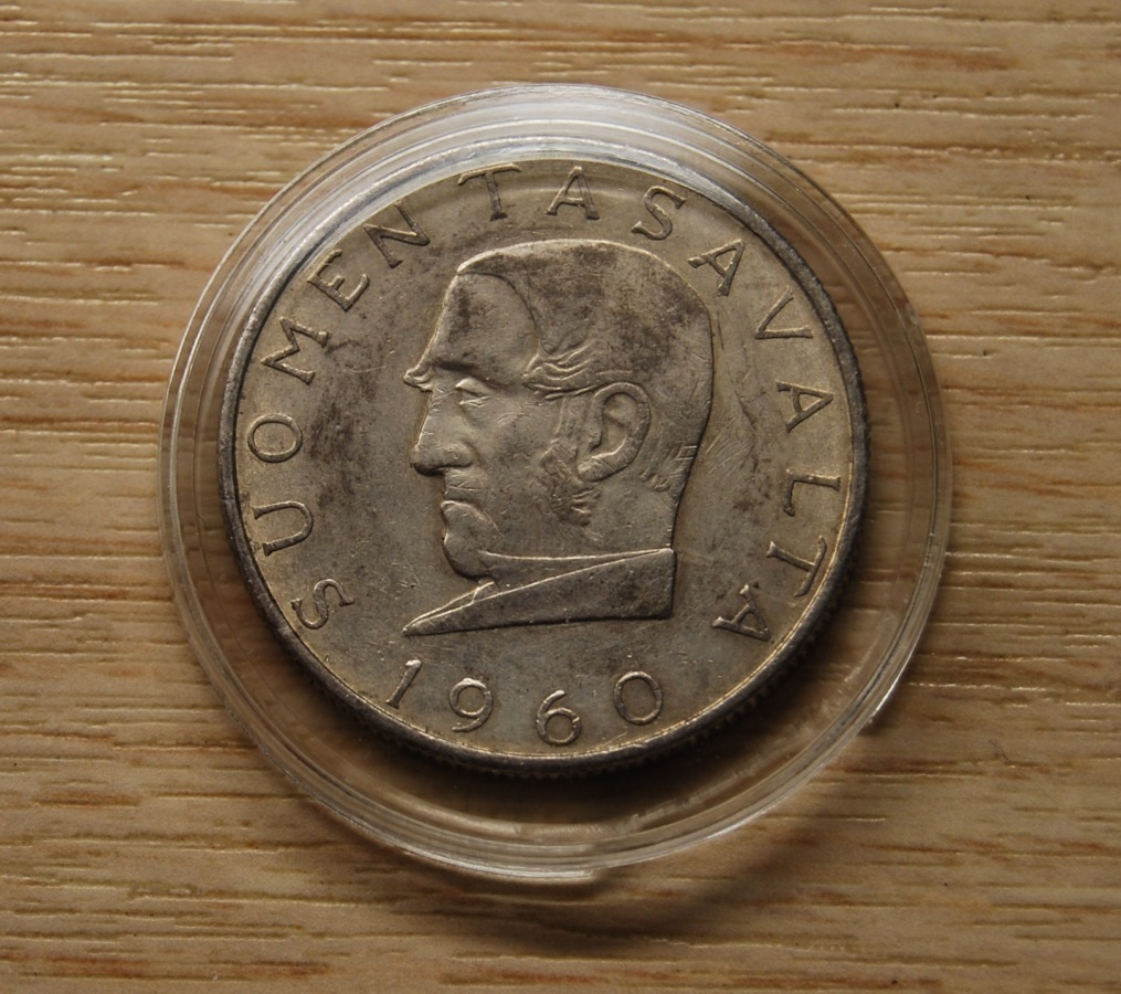 Hopea 1000 Markkaa 1960 Suomen Markka 100 Vuotta Huuto Huuto