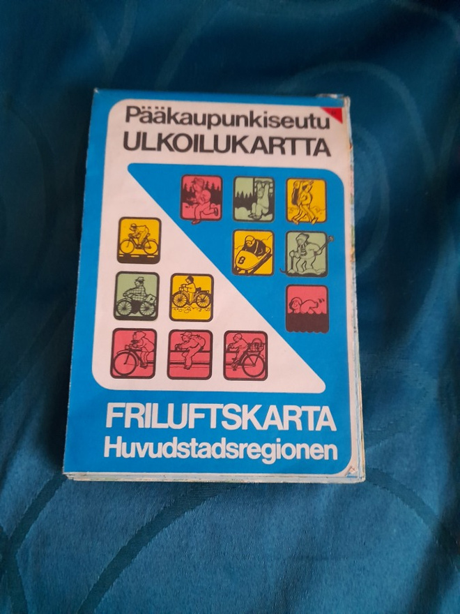 Pääkaupunkiseutu ulkoilukartta v. 1983