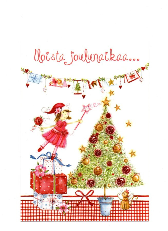 °°ILOISTA JOULUNAIKAA...°° -KORTTI / Korttituote(Kiiltävä)