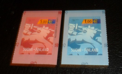 LAPE 1602 JA 1603 ** SUOMEN LEIJONA. 1 JA 5 € MERKIT