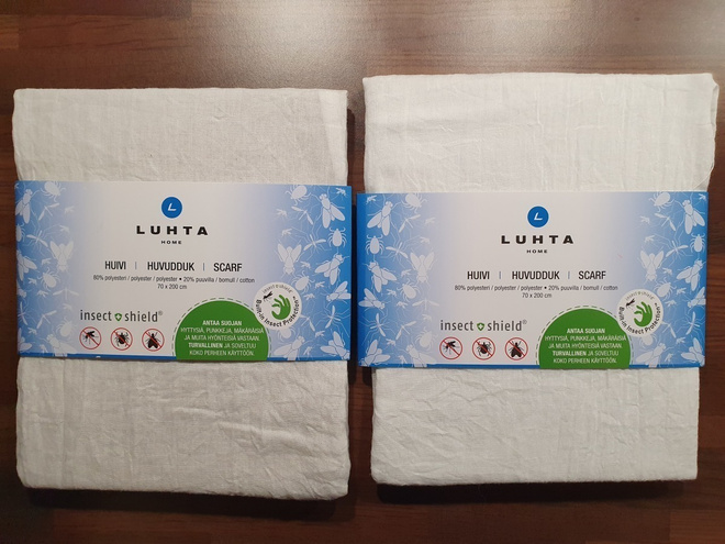 2kpl Käyttämätön Luhta Home huivi