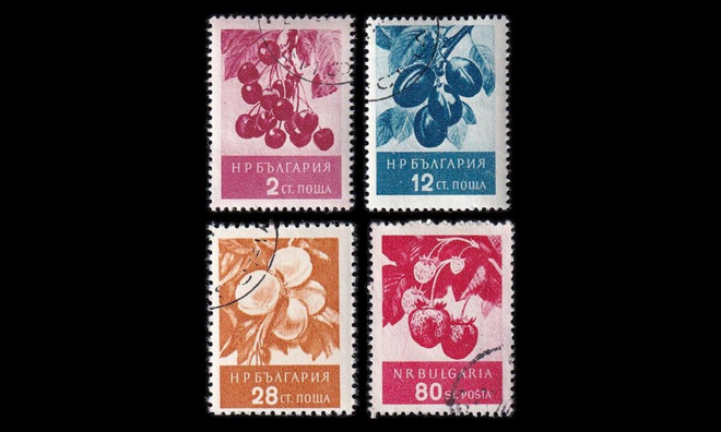 Bulgaria 990-3 o Hedelmät (1956)