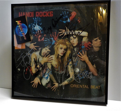 HANOI ROCKS - ORIENTAL BEAT EX-/EX- LP +KOKO BÄNDIN NIMMARIT