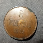 1905 5 penniä - pikkukuva 1