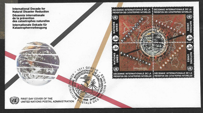 YK - Genf - IDNDR 1994 FDC (Mic.250-253)