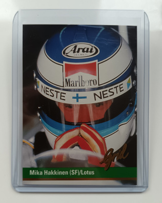 1992 Grid Motorcard #78 Mika Häkkinen Rookie