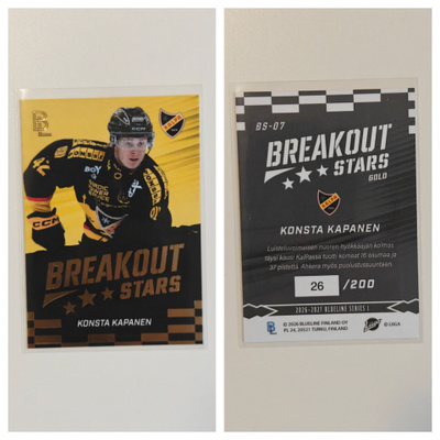 Konsta Kapanen Gold Breakout Stars Blueline