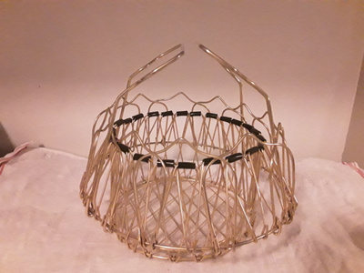 Metallilankakori / hedelmäkori