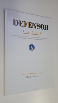 Defensor legis n:o 6/2018