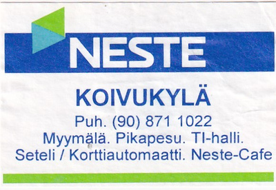 Koivukylä,  NESTE   s8/3
