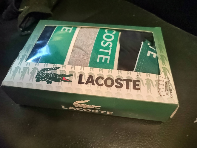 Lacoste  uusi paketti bokserit 3kpl koko L/XL