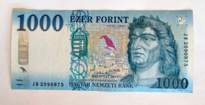 Unkari 1000 Forint v. 2021 P-203c