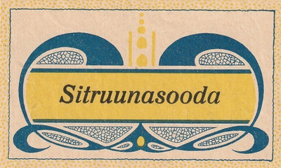 JUOMA ETIKETTI -  SITRUUNASOODA  (K15-S78)