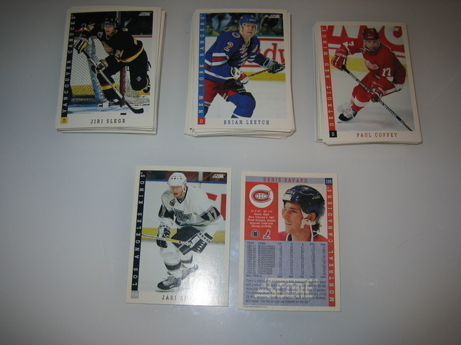 Score NHL 1993 Keräilykortteja