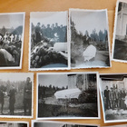 17xVANHA Valokuva+ Negat Ilmavoimat Lentäjä Hautajaiset 1942 - pikkukuva 2
