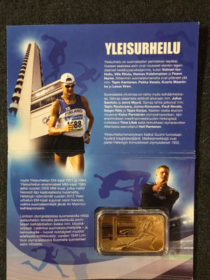 Yleisurheilu -kullattu keräilyharkko