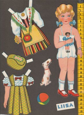 Paperinukke Liisa 40-luku, Suomi