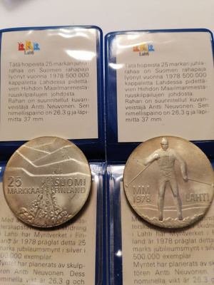 Hopeinen 25 markan juhlaraha