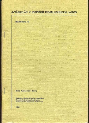 Kirjailija Kerttu-Kaarina Suosalmi (tutkimus; 1.pnid., 1980)