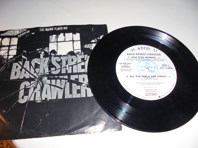 7" Back Street Crawler - The Band Plays On EP promo