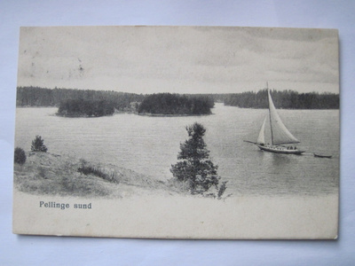 VANHA Postikortti Pellinki Porvoo 1908