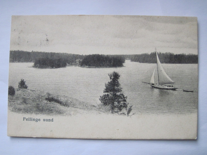 VANHA Postikortti Pellinki Porvoo 1908