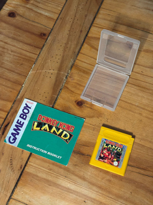 Donkey Kong Land - Game Boy - ohjekirja + kotelo - testattu