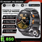 HT42 Military GPS Urheilukello Smartwatch - pikkukuva 1