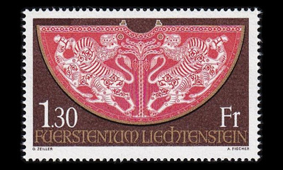 Liechtenstein 634 ** Keisarillisia aarteita (1975)