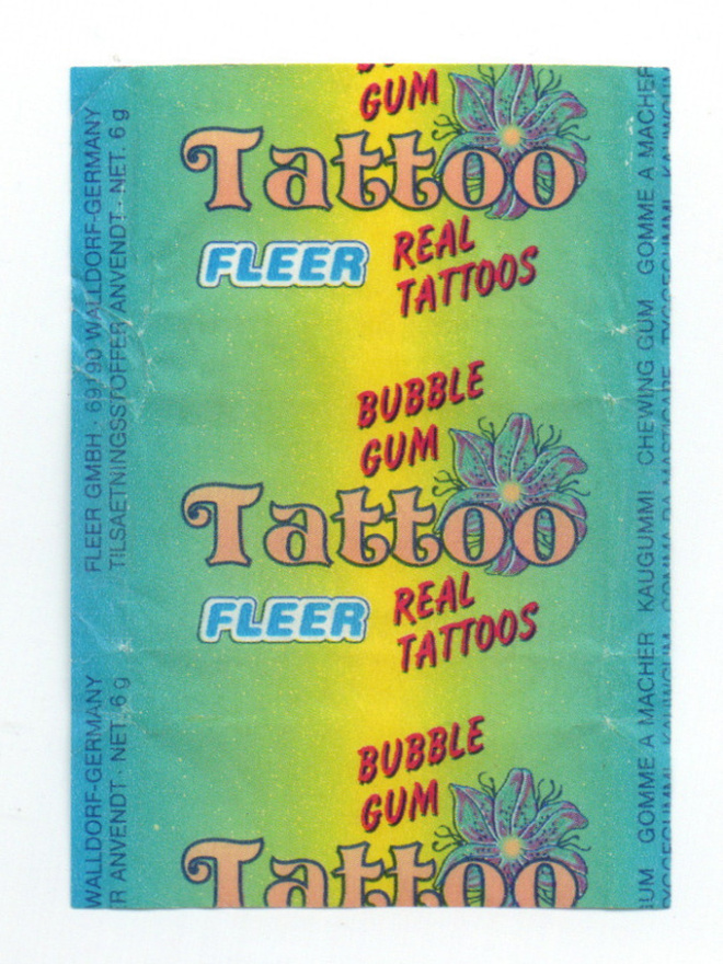 Purkkakääre Tattoo Fleer Purukumikääre