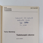 Tarmo Malmberg : Tiedotusopin rakenne (signeerattu, tekij... - pikkukuva 2