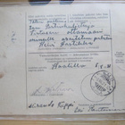 Paketin osoitekortti Käkisalmalta Saloon vuodelta 1931 - pikkukuva 3