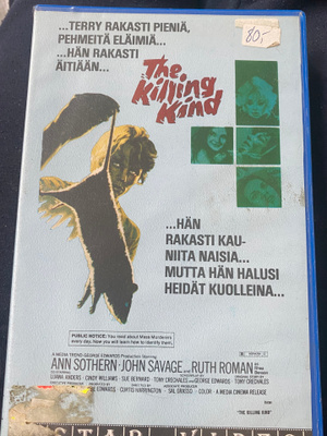 Kauhun tunne (The Killing Kind, 1973) VHS Curtis Harrington