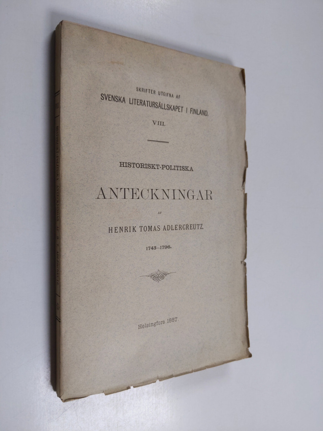 Henrik T. Adlercreutz : Historiskt-politiska anteckningar...