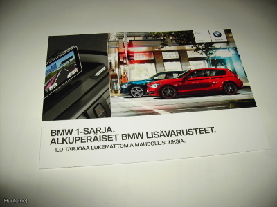 Myyntiesite - BMW 1-sarja lisävarusteet - 8/2011