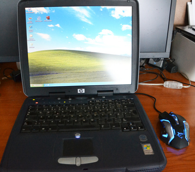 HP OmniBook XE3 kannettava retrokone