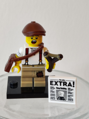 Lego Sanomalehtilapsi keräily figuuri