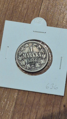 1 markka 1866, Suomi