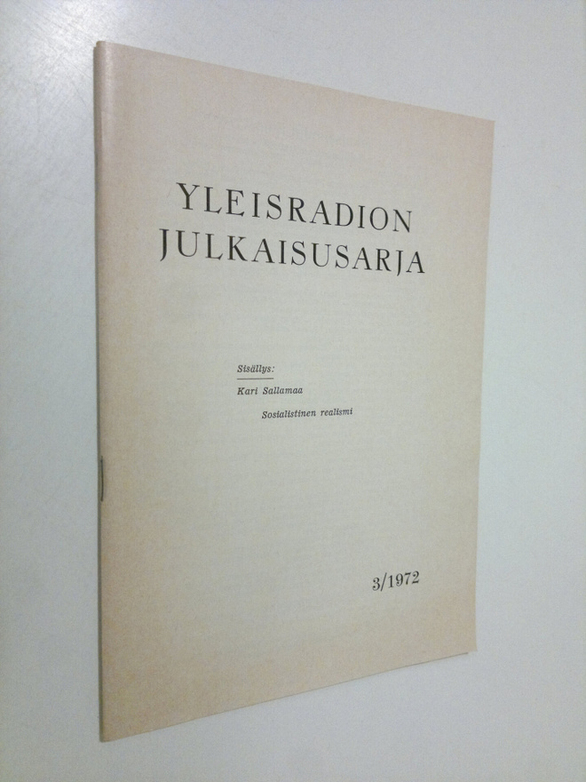 Yleisradion julkaisusarja 3/1972