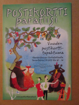 KULKEMATON POSTIKORTTI PARATIISI TAPAHTUMA HÄMEENLINNA 2015