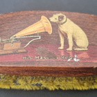 Antiikkinen His Master's Voice savikiekkojen puhdistusharja - pikkukuva 1