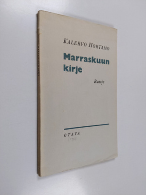 Kalervo Hortamo : Marraskuun kirje : runoja