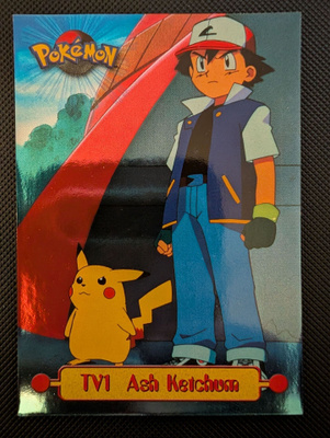 TV1 Ash Ketchum foil Pokemon Topps