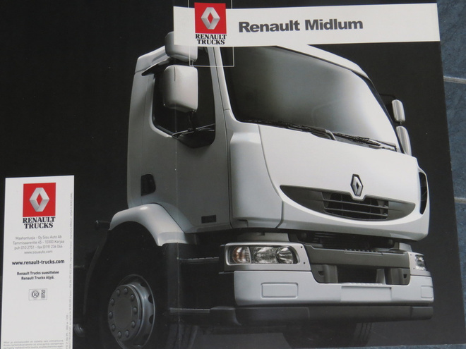 2005 Renault Midlum kuorma-auto esite - suomalainen