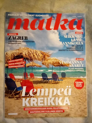 Matka lehti 7/24  ja MATKAOPAS LEHTI 5/2018-caravan 1/2024