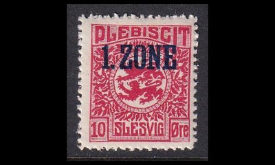 Slesvig 18 ** Vaakuna 1. Zone 10 öre (1920)