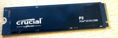 Crucial P3 1 TB NVMe SSD PCIe 3.0 x4