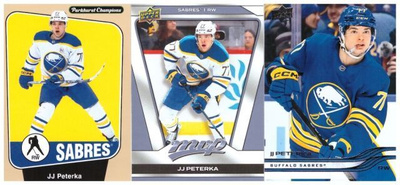 3 x JJ PETERKA Buffalo Sabres