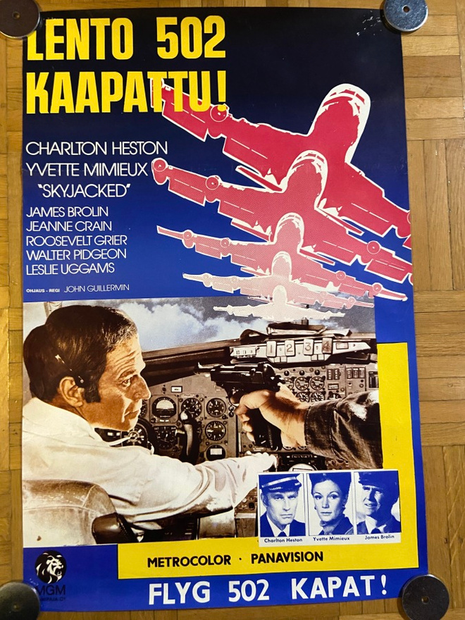 Vanha elokuvajuliste: Lento 502 kaapattu